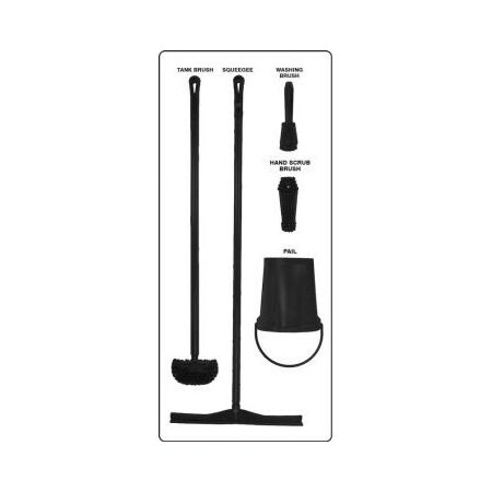 Accuform WET ZONE STOREBOARDS ULTRA PSB713WTBK PSB713WTBK